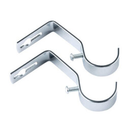 A.unique Home Plain Round Ball Metal Extendable Curtain Pole With Rings And Fittings (25/28mm) - Nickel, 70Cm - 120Cm  Approx - thumbnail 7