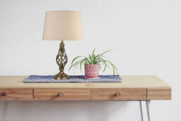 Lighting Supermarket Queenswood Traditional Barley Twist Table Lamp With Natural Linen Drum Shade- Antique Brass - thumbnail 3