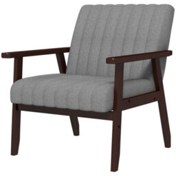 1Pcs Fabric Accent Chair Modern Armchair W/ Wood Legs - thumbnail 6