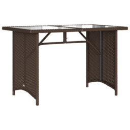 Berkfield 2 Piece Garden Dining Set With Cushions Brown Poly Rattan - thumbnail 5