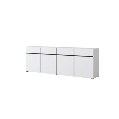 Arte Kross 25 Sideboard Cabinet In White - W2250mm H780mm D400mm Sleek And Spacious - image 1