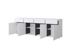 Arte Kross 25 Sideboard Cabinet In White - W2250mm H780mm D400mm Sleek And Spacious - thumbnail 2