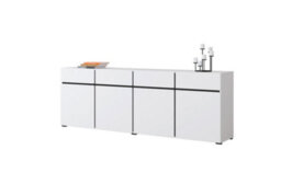Arte Kross 25 Sideboard Cabinet In White - W2250mm H780mm D400mm Sleek And Spacious - thumbnail 3
