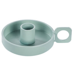 Beliani Candle Holder Chorio Metal 4 Cm Mint Green - thumbnail 4