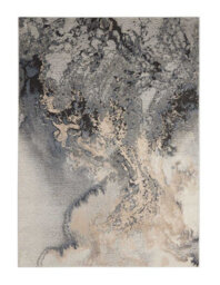 Grey Rug, Abstract Rug With 10mm Thickness, Anti-Shed Modern Luxurious Rug For Bedroom, & Dining Room-117Cm X 178Cm - thumbnail 1