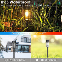 8 Pack Solar Pathway Lights, Waterproof Led Landscape Lighting For Yard, Driveway, 3000K - thumbnail 6