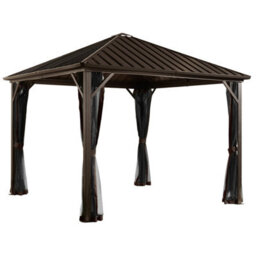 Rowlinson Sojag Dakota Gazebo 3M X 3M Dark Brown - thumbnail 2