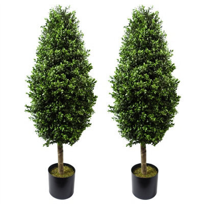 Leaf 120Cm Outdoor Buxus Ball Cone Artificial Tree Uv Resistant Outdoor - image 1