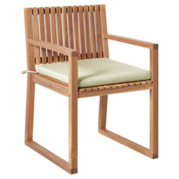 Beliani Garden Dining Set 8 Seater Sassari Premium With Cushions Certified Acacia Wood Light Green - thumbnail 8