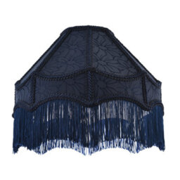 Happy Homewares Classic Victorian Style Empire Pendant Shade In Midnight Blue Fabric - thumbnail 2