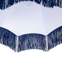 Happy Homewares Classic Victorian Style Empire Pendant Shade In Midnight Blue Fabric - thumbnail 4