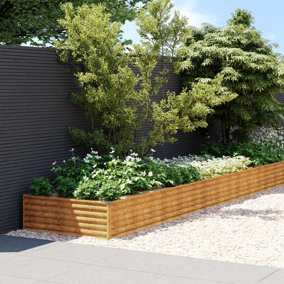 Berkfield Garden Raised Bed 1150X100X36 Cm Corten Steel - image 1