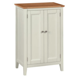 Hallowood Furniture Clifton Oak Painted Shoe Cupboard - thumbnail 8