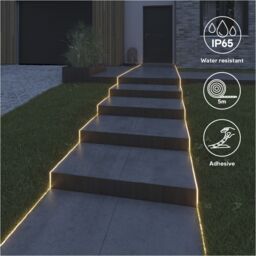 GoodHome Cacella Mains-Powered (Plug-In) Led Warm White Strip Light Ip65 2000Lm 2700K (L)5M - thumbnail 7