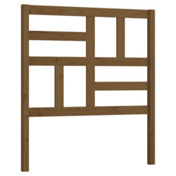 Berkfield Bed Headboard Honey Brown 106X4X104 Cm Solid Wood Pine - thumbnail 2