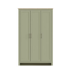 Gfw Lancaster 4 Piece Bedroom Set - Wardrobe Chest Of Drawers Bedside - Sage Green - thumbnail 2