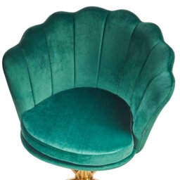 Beliani Desk Chair Monticello Velvet Green - thumbnail 7