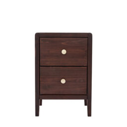Cabinet Bits Vito 2 Drawer Brown Bedside Table - thumbnail 3