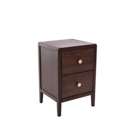 Cabinet Bits Vito 2 Drawer Brown Bedside Table - thumbnail 4