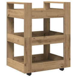 Walplus Kitchen Trolley Artisan Oak 60 X 45 X 80 Cm Engineered Wood - thumbnail 7