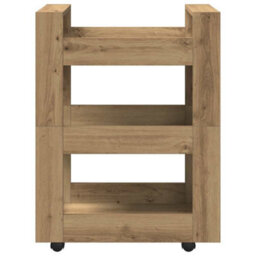 Walplus Kitchen Trolley Artisan Oak 60 X 45 X 80 Cm Engineered Wood - thumbnail 5