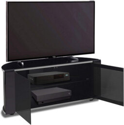"Mda Designs Sirius 850 Black Remote Friendly Beam Thru Glass Door Up To 40"" Lcd/plasma/led Cabinet Tv Stand" - thumbnail 3