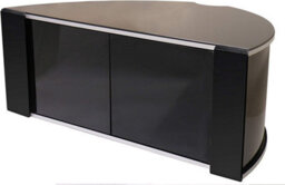 "Mda Designs Sirius 850 Black Remote Friendly Beam Thru Glass Door Up To 40"" Lcd/plasma/led Cabinet Tv Stand" - thumbnail 2
