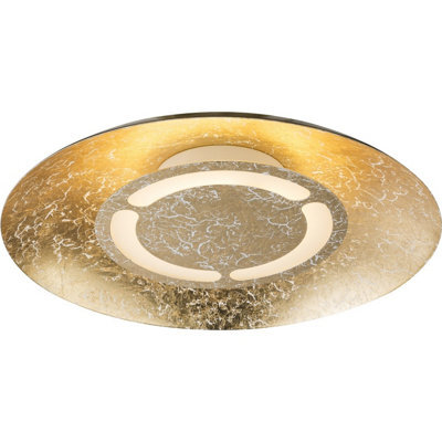 Luminosa Lighting Luminosa Tabea 35Cm Integrated Led Semi Flush Ceiling Light Gold Colors Led 3000K - image 1