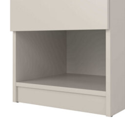 Wyld Haus Budapest Cashmere And Natural Oak Bedside Table 1 Drawer 1 Shelf - thumbnail 6