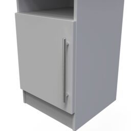 Bergamo Ready Assembled Matt Grey No Effect Bedside Table (H)695mm (W)395mm (D)415mm - thumbnail 3