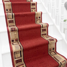 Jena Stair Runner - Hardwearing, Non-Slip & Durable Carpet For Stairs & Staircases, Multiple Lengths - thumbnail 1