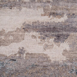 Loomed Abstract Design Cotton Chenille Rug Grey Beige Gold Machine Washable 80Cm X 150Cm - thumbnail 9