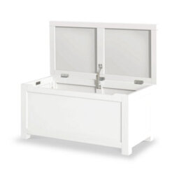 Cornish White Ottoman Blanket Box - Fully Assembled By Roseland Furniture - thumbnail 5