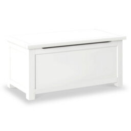 Cornish White Ottoman Blanket Box - Fully Assembled By Roseland Furniture - thumbnail 1