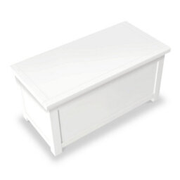 Cornish White Ottoman Blanket Box - Fully Assembled By Roseland Furniture - thumbnail 4