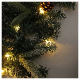 Festive Christmas Garland With Pine Cones Artificial Greenery Decorative Garland For Mantelpiece, Staircase, Door & Table - thumbnail 3