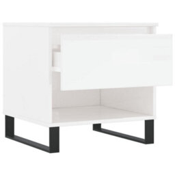Berkfield Coffee Tables 2 Pcs High Gloss White 50X46X50 Cm Engineered Wood - thumbnail 7