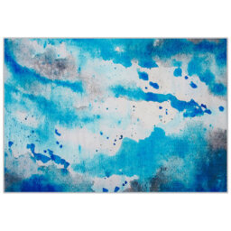 Beliani  Rug Bozat Blue 160 X 230 Cm - thumbnail 1