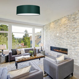 Milagro Verde Hand Made Scandi Style Ceiling Lamp In A Rich Green Finish Holds 3Xe27 Led Bulbs - thumbnail 3