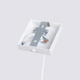 Sollux Lighting Karbon Aluminum White 1 Lights Minimalist Pendant Ceiling Light - thumbnail 4