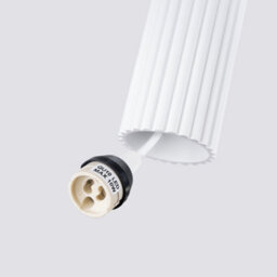 Sollux Lighting Karbon Aluminum White 1 Lights Minimalist Pendant Ceiling Light - thumbnail 5