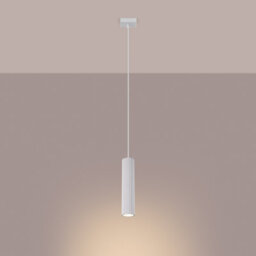 Sollux Lighting Karbon Aluminum White 1 Lights Minimalist Pendant Ceiling Light - thumbnail 3