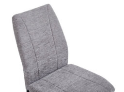 Aspect Furniture Set Of 2 Anna Upholstered Dining Chairs Black Legs,light Grey Fabric - thumbnail 7