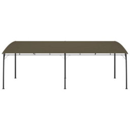 Berkfield Garden Sunshade Awning 6X3X2.55 M Taupe - thumbnail 2