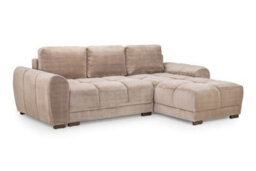 Home & Love Azzuro Sofabed Cinema Storage Sofa Chaise - Mocha - thumbnail 1