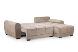 Home & Love Azzuro Sofabed Cinema Storage Sofa Chaise - Mocha - thumbnail 2