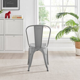Furniturebox Uk 4X Milan Navy Hatched Velvet Dining Chairs Black Legs - thumbnail 6