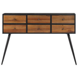 Berkfield Console Table With Drawers 116X30X76 Cm Solid Reclaimed Teak - thumbnail 3