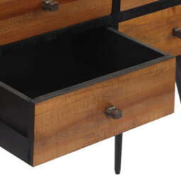 Berkfield Console Table With Drawers 116X30X76 Cm Solid Reclaimed Teak - thumbnail 8