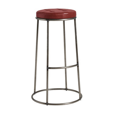 Ducat 75 - Clear Lacquered Metal Frame - Vintage Red Seat - image 1